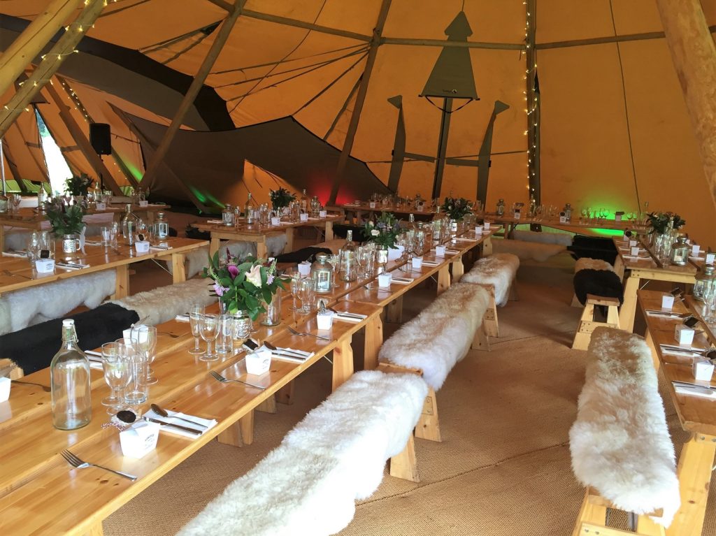 Glamping Wedding Tipi by Elsewhere