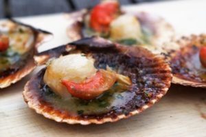 Grilled Scallops | BBQ Scallops Garlic Butter Sauce by Theo Michaels | BBQ Recipes