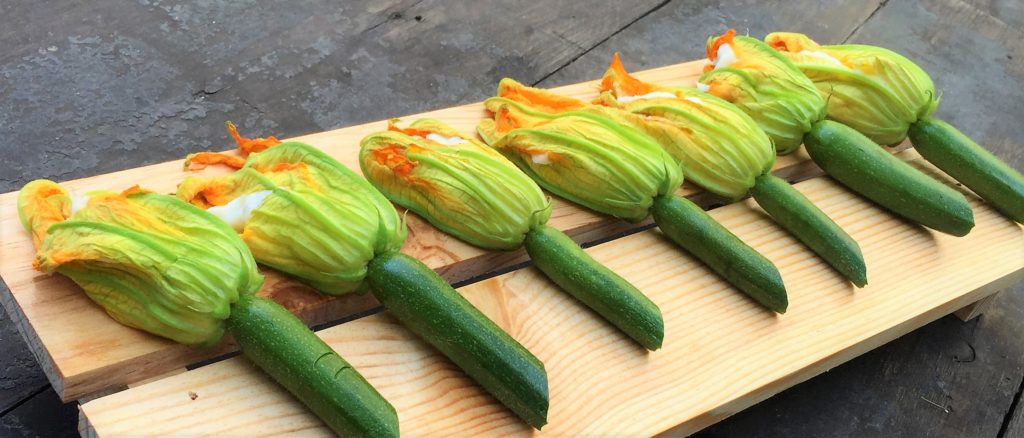 Stuffed Courgette Flowers by Theo Michaels