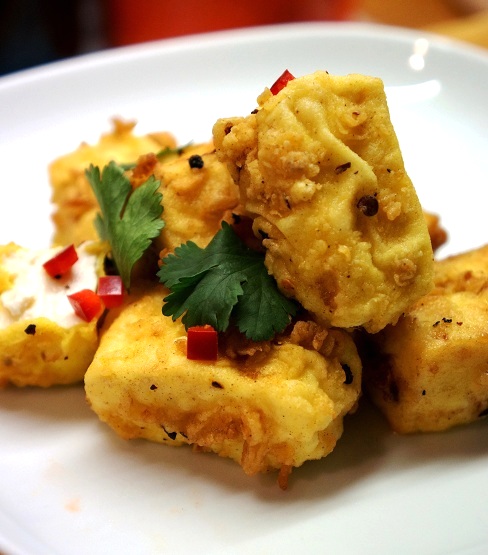 Tofu Stir Fry – Deep Fried Tofu with Coriander & Chilli dressing