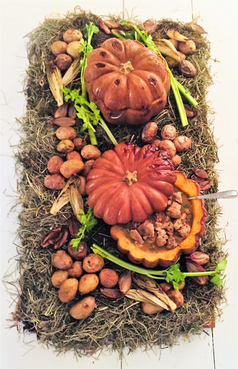 Harvest Table Mayors - Roasted Pumpkin with Casserole filling by Theo
