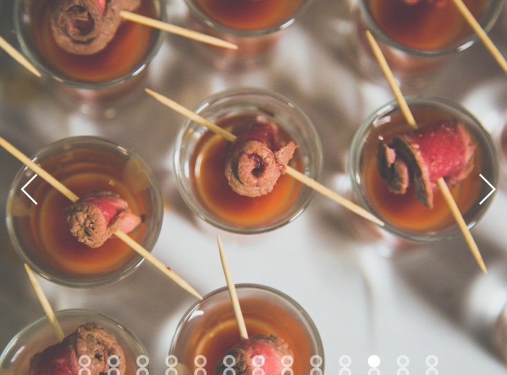 Bloody Mary Steak Shots - canape by Theo