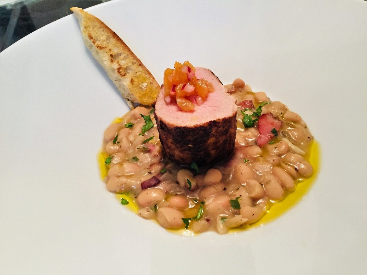 Pork Loin With Apricot Salsa by Theo