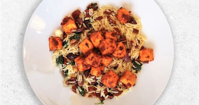 Harissa Tofu with Orzo Pasta (vegan recipe) – David Lloyd Clubs Video