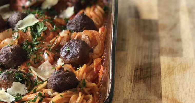 Spaghetti Tray Bake – Baked Sausage Pasta Recipes