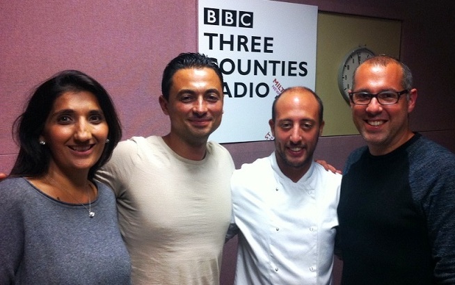 Talking & eating with Nick Coffer on BBC 3 Counties Radio Weekend Kitchen