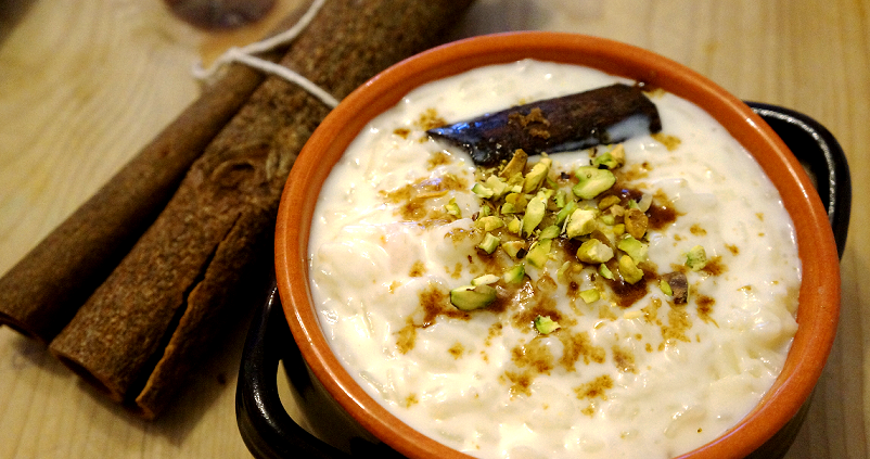 Rizogalo – Greek Rice Pudding with Pistachio Nuts| Easy Rice Pudding